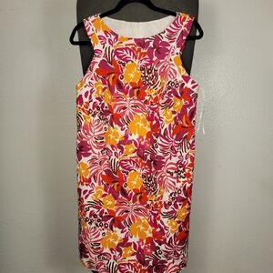 Trina Turk Sansour Floral Sleeveless‎ Sheath Dress Women's Size 8